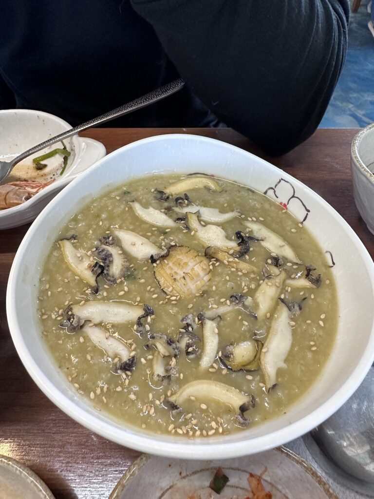 Abalone Porridge - Badang-Gil Jeju Island